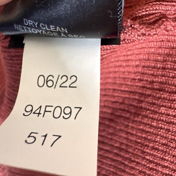 NWT Sam Edelman Dress Size Large Ribbed Collared Midi Sweater $118 Rust Orange - Picture 13 of 16